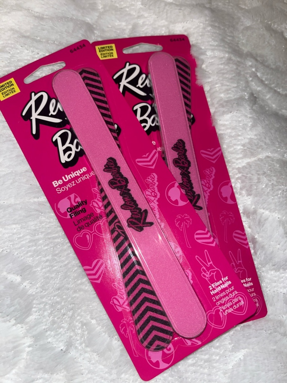 Revlon Pink Barbie Emory Nail Files - 2 Pack